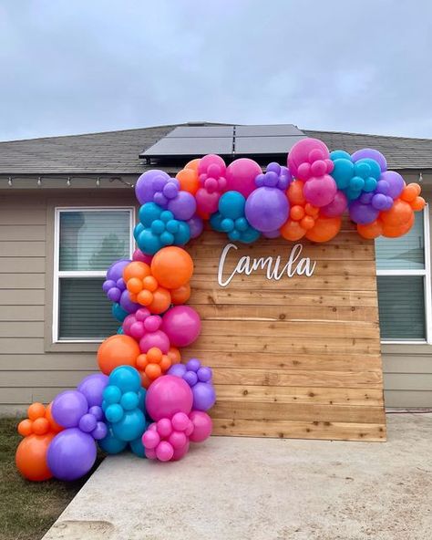 4 Color Balloon Arch, Encanto Balloon Arch, Colorful Balloon Garland, Encanto Balloon Garland, Encanto Balloons, Pink Orange Purple Balloon Garland, Colorful Balloon Arch, Encanto Balloon Backdrop, Pink Purple Green Balloon Garland