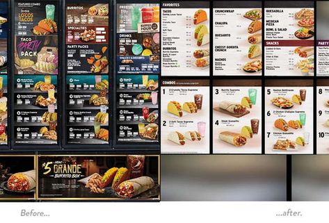 Taco Bell's old and new menu's Taco Bell Menu, Old Restaurant, Nacho Fries, 25th Bday, Industrial Theme, Culinary Cooking, Fast Food Items, Fast Foods, Fast Food Menu