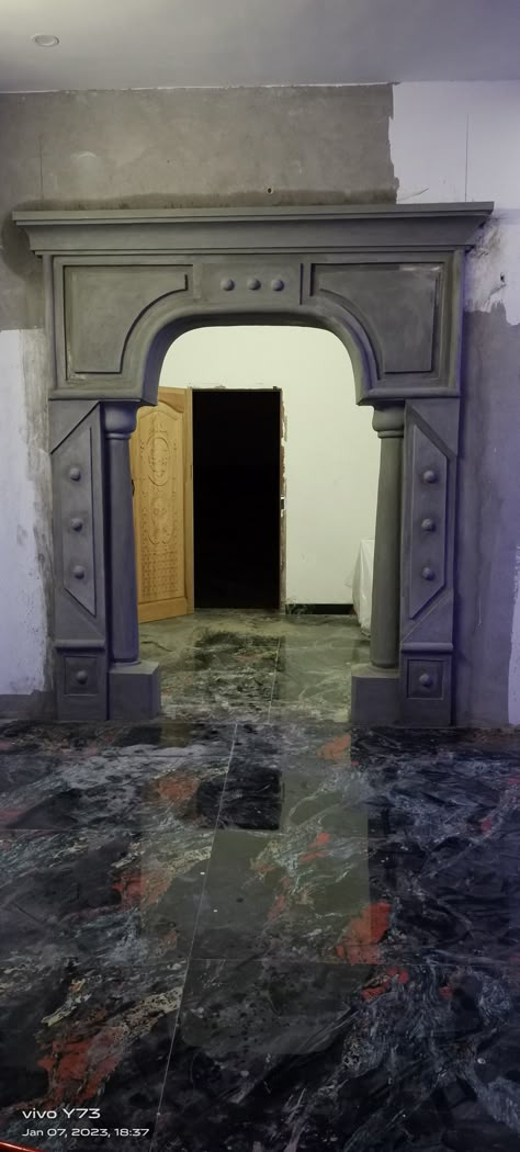 Latest Arch Designs For Hall With Cement, Hall Arch Design Indian, Arch Design Living Room With Cement, Simple Arch Design For Hall, Hall To Dining Arch Design, Plaster Design, Arch Designs For Hall, Single Floor House Design, Arch Designs