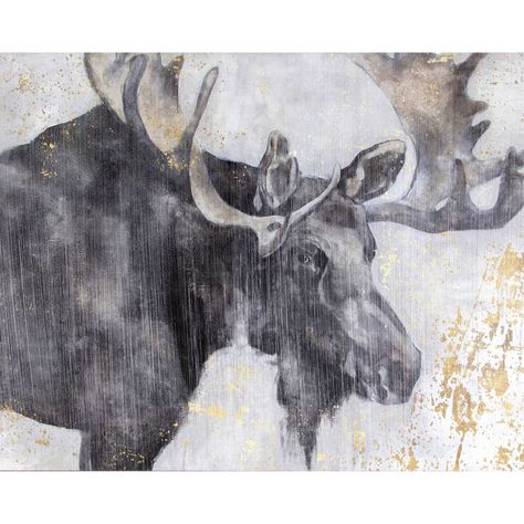 11X14-IN. MOOSEWOOD ART Moose Wall Art, Animal Canvas Paintings, Deer Pictures, Deer Painting, Deer Decor, Bedroom Artwork, Wall Decor Pictures, Animal Canvas, Hotel Decor