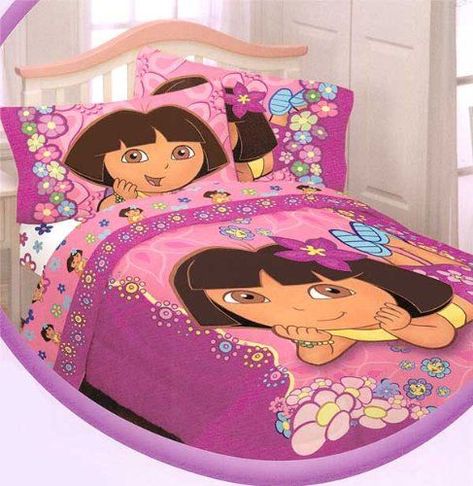 Explorer Bedroom, Girls Bedding, Girls Bedding Sets, Twin Comforter, Furniture Catalog, Nick Jr, Dora The Explorer, Sheet Sets Full, Girl Beds