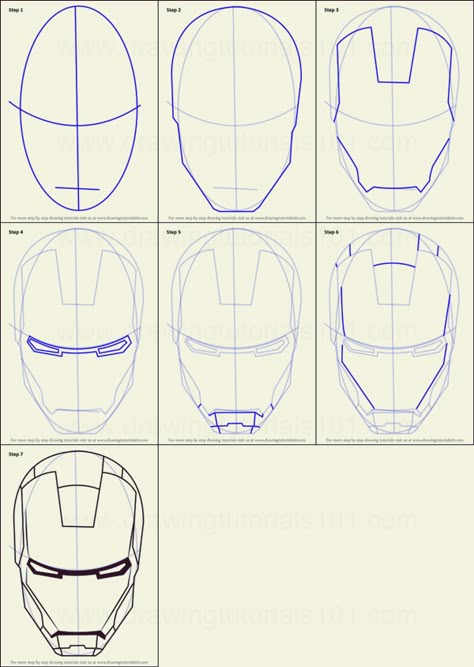 Iron Man Drawing Easy, Man Drawing Easy, Draw Iron Man, Iron Man Painting, Iron Man Face, Iron Man Drawing, Helmet Drawing, Marvel Art Drawings, Avengers Drawings