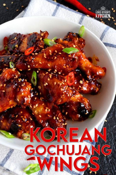 Korean Wing Sauce, Korean Chicken Wings Recipe, Gochujang Wings, Baked Korean Chicken Wings, Korean Gochujang Chicken, Gochujang Bbq Sauce, Gochujang Chicken Wings, Korean Wings Recipe, Korean Bbq Wings