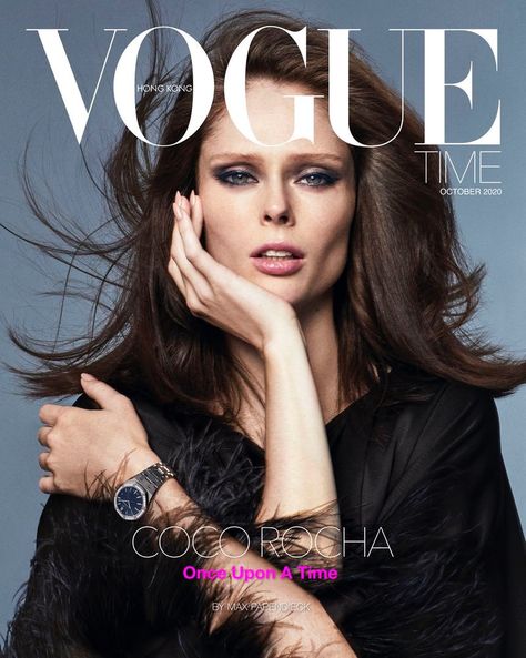 Coco Rocha Gets Her Closeup for Vogue Hong Kong Time Vogue Hong Kong, Vogue Magazine Covers, Beauty Makeup Photography, New Profile Pic, Ralph Russo, Ralph And Russo, Vogue Covers, Elle Magazine, Time Photo