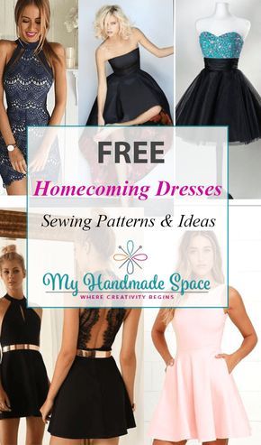 FREE Homecoming Dressess Sewing Patterns Simple Flare Dress, Strapless Dress Pattern, Prom Dress Pattern, Party Dress Patterns, Formal Dress Patterns, Dress Sewing Patterns Free, Sewing Patterns Free Women, Trendy Sewing Patterns, Strapless Dresses Short