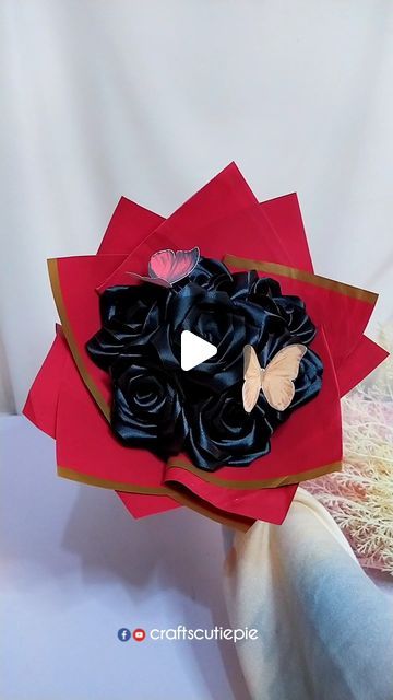 Cutie Pie on Instagram: "Tutorial buket pita satin, pakai 1 lembar cellophane
tutorial detail cek fb/ytb @craftscutiepie

#diy #tutorial #buketpitasatin #bouquet #satinrose" Tutorial Buket, Money Leis, Pita Satin, Instagram Tutorial, Satin Roses, Cutie Pie, Pita, Pie, Satin