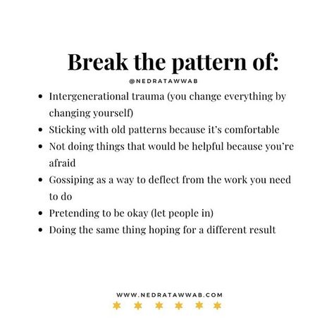 Breaking Patterns, Break The Pattern, Psychology Facts, Self Healing, What’s Going On, Life Advice, Emotional Health, Note To Self, The Only Way