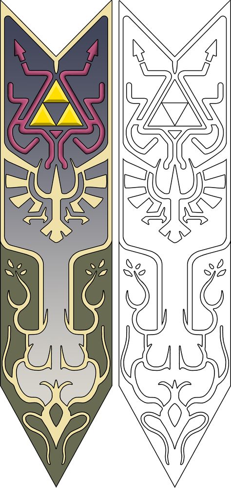 Princess Zelda Diy Costume, Zelda Line Art, Zelda Bookmark, Princess Zelda Twilight Princess, Apron Template, Princess Zelda Costume, Costume Template, Twilight Princess Zelda, Cosplay Templates