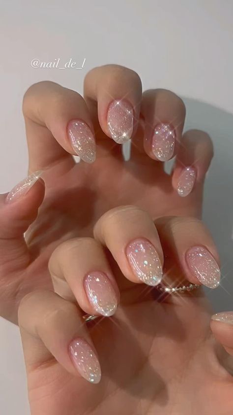 Bridal Nails Wedding, Nails Elegant, Wedding Nails French, Subtle Nails, Fancy Nails Designs, Blush Nails, Pretty Gel Nails, Nails Wedding, Bride Nails