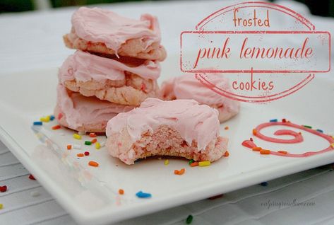 The BEST frosted Pink Lemonade Cookies You’ll Ever Eat! Well hello there! I am back from an unintentional, but very-much needed blog break. As in, I didn’t look at it, or think about it much at all, for a week and a half. And it was so good for me. But it’s good to be … … Continue reading → Lemonade Cookies Recipe, Pink Lemonade Frosting, Pink Lemonade Pie, Pink Lemonade Cookies, Lemonade Cookies, Pink Lemonade Recipes, Pink Lemonade Party, Lemonade Cupcakes, Good For Me