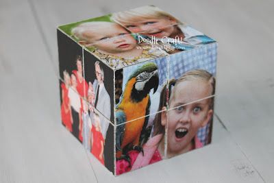 Doodle Craft...: Upcycle & DIY Picture Cube, Photo Cube, Wood Craft Patterns, Puzzle Cube, Photo Cubes, Diy Father's Day Gifts, Cube Puzzle, Diy Upcycle, Christmas Signs Wood