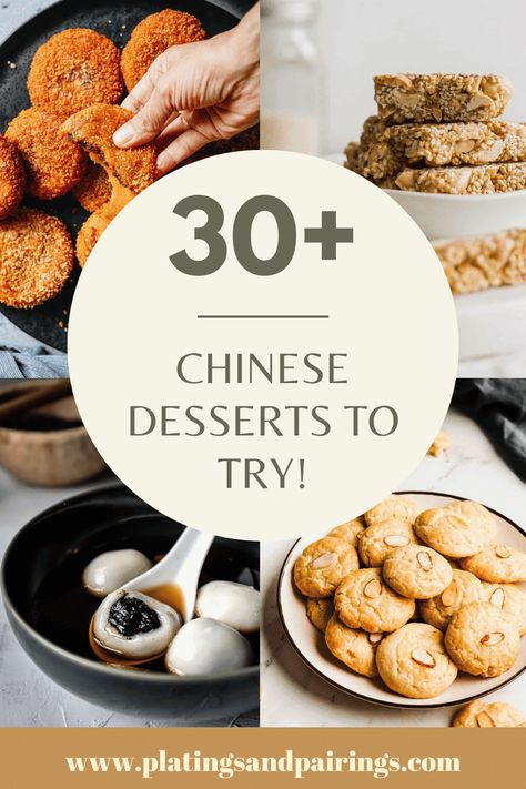 Chinese Dessert Recipe Traditional, Easy Chinese Desserts, Chinese Deserts Recipes, Chinese Pastry Recipes, Asian Deserts Easy, South East Asian Recipes, Chinese Desserts Traditional, Chinese Appetizers For Party, Chinese Snack Recipes