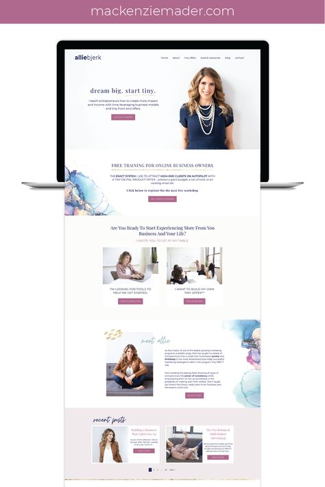 Entrepreneur Website Design, Female Website Design, Newsletters Ideas, Coaching Websites, Website Styles, Website Design Inspiration Business, Entrepreneur Website, Pretty Website, Health Website