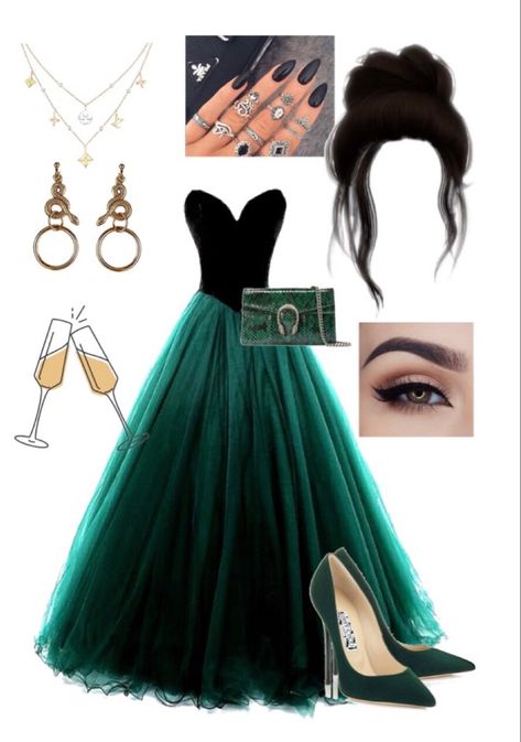 Slytherin Outfit Yule Ball, Draco Malfoy Yule Ball Outfit, Slytherin Yule Ball Dresses Aesthetic, Harry Potter Yule Ball Outfit, Hogwarts Outfits Slytherin, Hogwarts Yule Ball Dresses, Draco Malfoy Inspired Outfits, Yule Ball Dress Slytherin, Slytherin Prom Dress