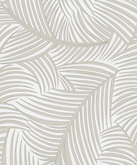 A fresh design featuring tropical palm leaves. This is a SelfAdhesive product designed to be repositionable and removable  full hanging instructions are supplied with the roll. Seen here in the Sea Salt beige colourway. Please note roll length is shorter than standard at 5.5m 18ft. Palm Leaf Wallpaper, Beautiful Abstract Art, Drops Patterns, Palm Fronds, Wallpaper Direct, Leaf Wallpaper, Prepasted Wallpaper, Burke Decor, The Drama