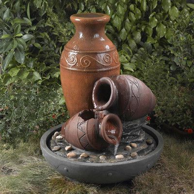 Cascading fountains are beautiful and unique in their own way. Indoor Wall Fountains, Large Ceramic Planters, Water Wall Fountain, Diy Water Fountain, Tabletop Water Fountain, Indoor Water Fountains, Tabletop Fountain, Waterfall Fountain, Water Fountains Outdoor