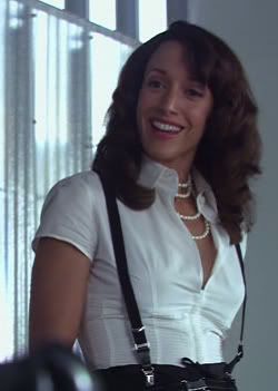 Bette Porter.  Mmm...      (I also love her style) Bette Porter, Leisha Hailey, Suspenders Outfit, L Word, Jennifer Beals, The L Word, Film Tv, Suspenders