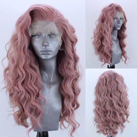 🌹😍 Violet in “Dusty Rose is now live on our store!😍🌹 She’s a gorgeous Smokey Pink Blend in Loose Beachy Waves!💗 Only £65 while stock… Long Body Wave Wig, Drag Hair, Webster Wigs, Pink Lace Front, Kawaii Wigs, Mint Hair, Curly Hair Wig, Pink Wig, Wave Wig