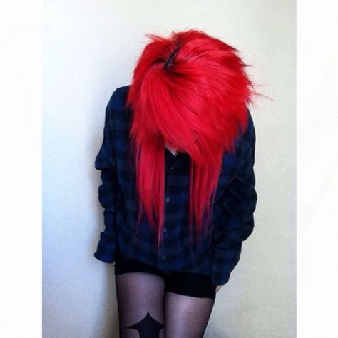 Trendy Hair Color Ideas, Red Scene Hair, Goth Make Up, Emo Scene Hair, Pretty Rainbow, Rainbow Hair Color, Hair Color For Brunettes, Color For Brunettes