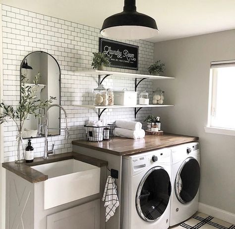 Industrial laundry room ideas