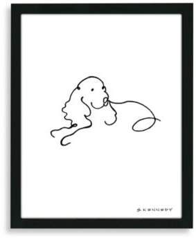 Cockerspaniel Drawings, Cocker Spaniel Tattoo, Spaniel Tattoo, Cocker Spaniel Illustration, Solstice Art, Dog Line Drawing, Spaniel Art, Dog Line, Simple Line Drawings