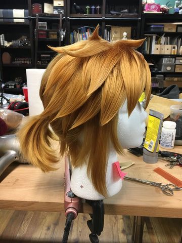 Malinda WWWIP Week 4 – Arda Wigs USA Link Cosplay Makeup, Link Hairstyle Zelda, Totk Cosplay, Botw Cosplay, Zelda Costumes, Cosplay Wig Tutorial, Ocarina Tabs, Ginger Blonde, Casino Cups