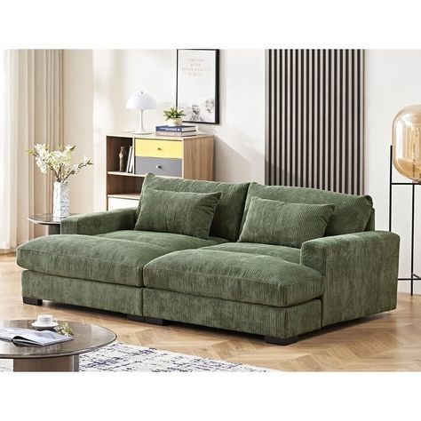 Luxe Sleeper Sofa Corduroy Upholstery Double Chaise Design Convertible to Twin Size Bed - On Sale - Bed Bath & Beyond - 40002000 Chaise Sofa Layout, Double Chaise Sofa, Corduroy Upholstery, Sofa Layout, Deep Seated Sofa, Riverside House, Couch With Chaise, Twin Size Bed, Teen Bedroom Furniture