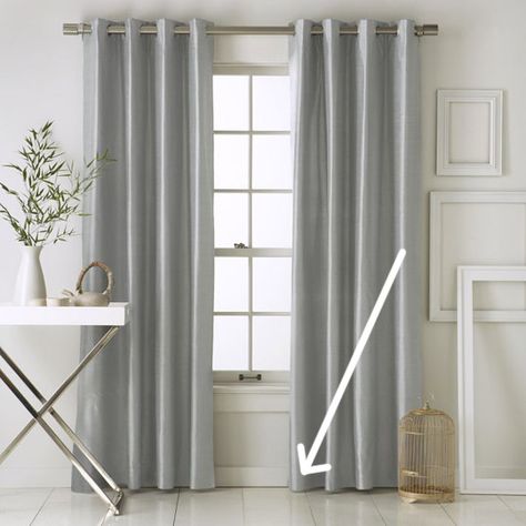 How To Drape Curtains, Curtain Weights, Silk Curtains, Grey Curtains, How To Make Curtains, Drapery Panels, Diy Curtains, Hanging Curtains, Grommet Curtains