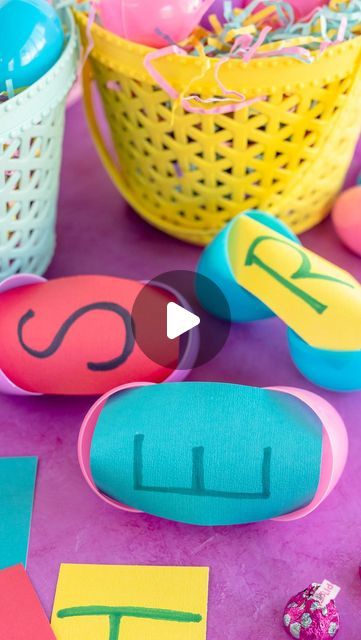 Britni V | Play Party Plan on Instagram: "Easter egg hunt that’s perfect for teens and adults! Find the letters and win the prize! 💰🐰🥚

Comment SCRAMBLED EGG and I’ll send you full details for this game plus two others that use scrambled letters that are just as fun!

#easterfun #egghunt #fungames #partygames #teengames #familygames #easterparty #easterideas" Egg Hunt Games, Easter Egg Hunt Games, Fun Easter Games, Easter Flower Arrangements, Easter Games, Easter Preschool, Holiday Games, Games For Teens, Scrambled Eggs