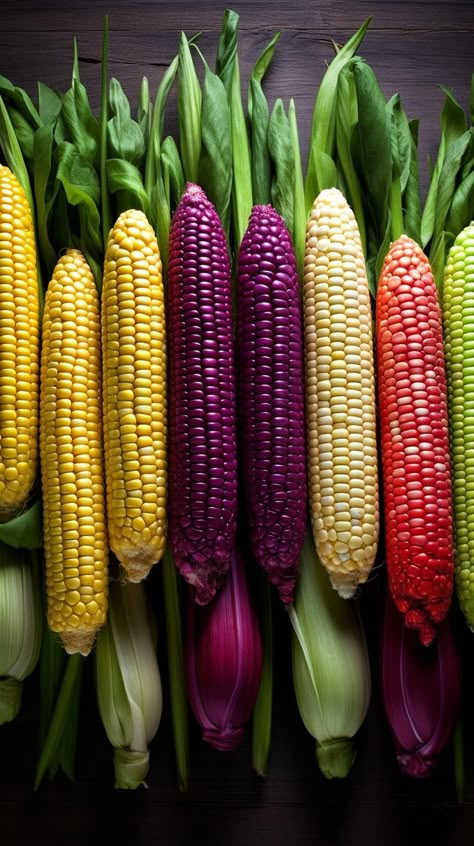 Rainbow Corn, Beautiful Vegetables, Au Gratin Potato Recipes, Vegetable Pictures, Favorite Recipes Dinner, Incredible Edibles, Fruit Wallpaper, Fruit Photography, Trending Pins