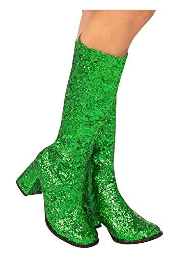 Rubie's Adult GoGo Boot Green 7 Best Halloween Costumes & Dresses USA Gogo Halloween Costume, Gogo Costume, Halloween Costume Boots, Green Costumes, Costumes Couples, Glitter Boots, Gogo Boots, Costume Shoes, Halloween Costume Accessories