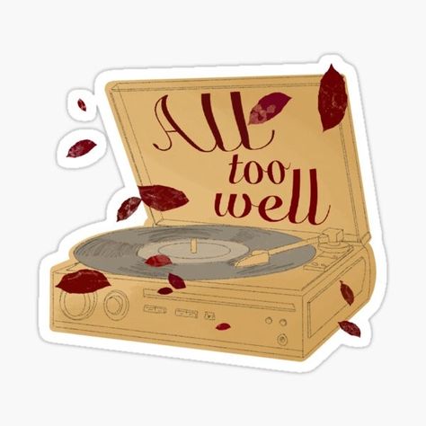 All Too Well Sticker, November Stickers, Taylor Swift Stickers, Kindle Cover, All Too Well, School Stickers, Stickers For Sale, Poster Stickers, New Sticker