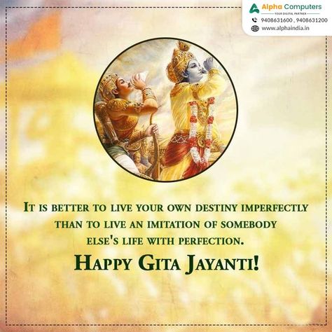 Happy GITA jayanti to all friends . Alpha #alpha #edusoftlite #Edusoft #education #school #software #Classes #college