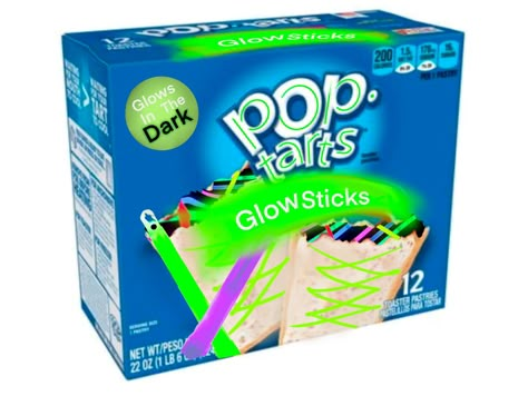 Glow stick pop tarts edit Pop Tarts Funny, Poptart Flavors Funny, Funny Poptart Flavors, Cursed Poptart Flavors, Weird Poptart Flavors, Cursed Pop Tart Flavors, Best Pop Tart Flavors, Weird Pop Tart Flavors, Poptart Flavors