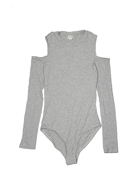 Miss Selfridge Bodysuit Size: 8 Tops - used. 93% Viscose, 7% Elastane, Solid | Miss Selfridge Bodysuit: Gray Solid Tops - Size 8 Grey Bodysuit, Solid Tops, Miss Selfridge, Women Handbags, Grey, Women's Top, Clothes