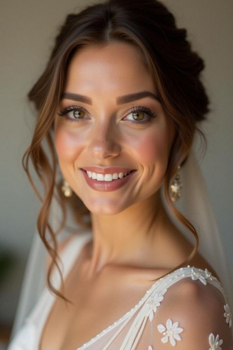 Natural Makeup Eye Looks, Bridal Natural Glam Makeup, Simple No Makeup Look, Natural Glam Bridesmaid Makeup, Wedding Make Up Natural, Light Bridal Makeup, Glam Bridesmaid Makeup, Natural Soft Glam Makeup, Comfortable Bridesmaid Shoes