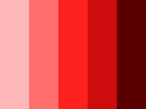 "Red Roses on Pink" by ghake Color Combinations With Red, Shades Of Red Color, Peach Color Palettes, Red Color Palette, Shingle Colors, Orange Color Palettes, Different Shades Of Red, Red Color Schemes, Red Colour Palette