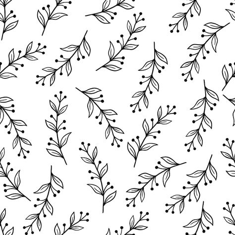 Premium Vector | Hand drawn leaf seamless pattern doodle simple froral style leaf background vector illustration Organic Pattern Design Art, Leaf Design Pattern, Leaf Doodles, Doodle Simple, Leaf Pattern Design, Pattern Doodle, Leaves Doodle, Pen Work, Organic Henna