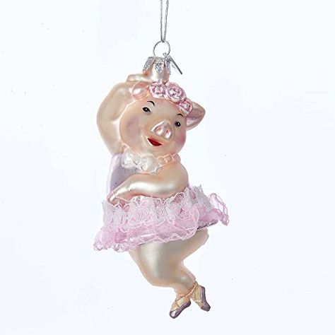 Glass Ballerina, Rose Headpiece, Ballerina Outfit, Christopher Radko, Pink Ballerina, Kurt Adler, List Of Artists, Glass Christmas Ornaments, Glass Ornaments