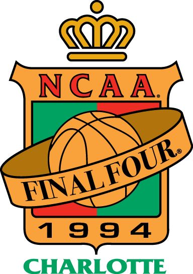 NCAA Mens Final Four Primary Logo (1994) - 1994 NCAA Men's Final Four Logo - held in Charlotte, North Carolina. - Florida, Duke, Arkansas, Arizona Sport Logo Branding, Sports Brand Logos, Union Logo, Currency Design, Sport Branding, Vintage Flag, Graphic Design Images, Final Four, Tshirt Design Inspiration