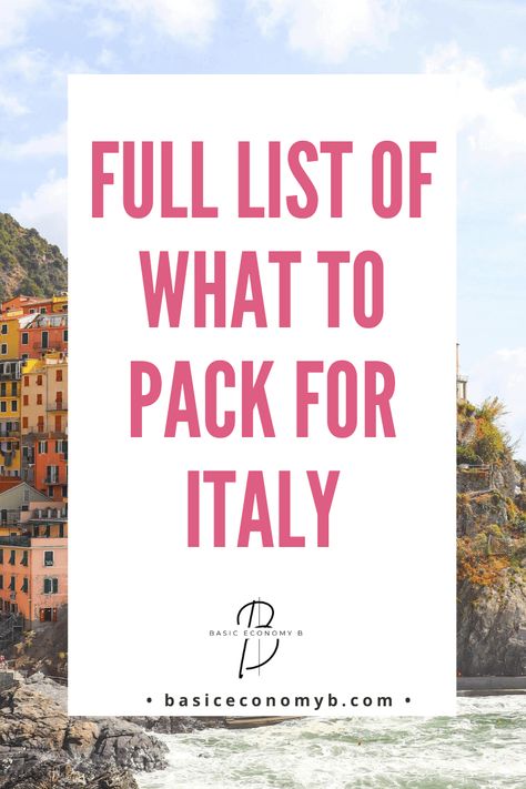 Essential Italy Packing List: How to Pack Smart for Your Trip What To Pack For Italy In September, Packing For Italy Summer, Italy Packing List Summer, What To Pack For Italy, Italy In November, Italian Getaway, Week In Italy, Italy In September, 2 Weeks In Italy