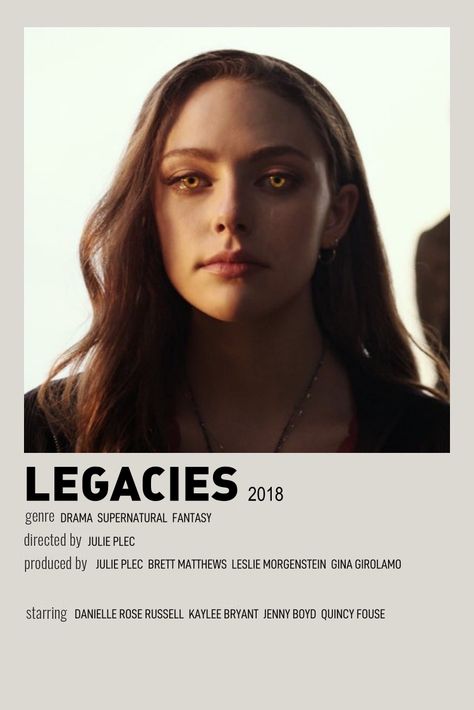 Legacies Poster, Legacies Hope Mikaelson, Tvd Art, Show Polaroid Poster, Legacies Hope, Vampire Drawings, Film Polaroid, Legacy Tv Series, Vampire Diaries Poster