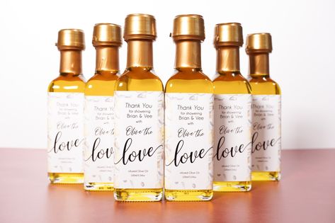 Olive Oil Wedding Favors, Photographer Client Gifts, Olive Oil Favors, Greek Wedding Favors, Wedding Favours Bottles, Infused With Love, Bridesmaid Wine, Bridesmaid Tumbler, Engagement Favors