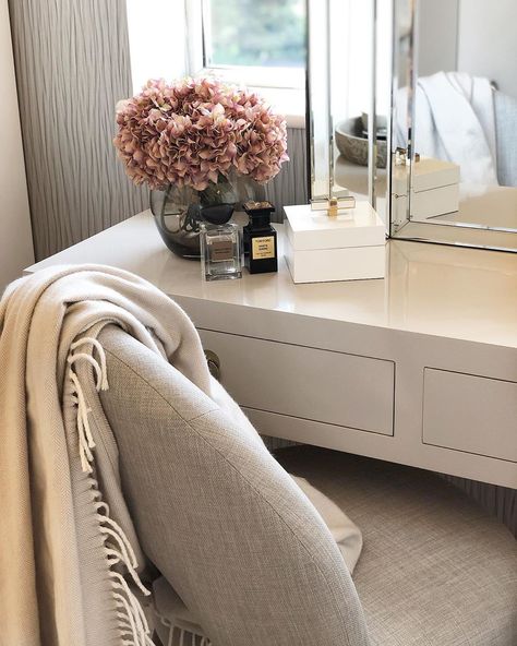 SARAH-JANE COPESTAKE on Instagram: “Dressing table details..... still looking for the perfect antique bronze mirror to place on here.  Ad console table gifted @nineschools . .…” Mirror Wardrobe Bedroom, Cozy Setup, Girly Lifestyle, Elegant Bedroom Design, Mirror Wardrobe, Wardrobe Bedroom, Bronze Mirror, Dressing Rooms, Dream Closets