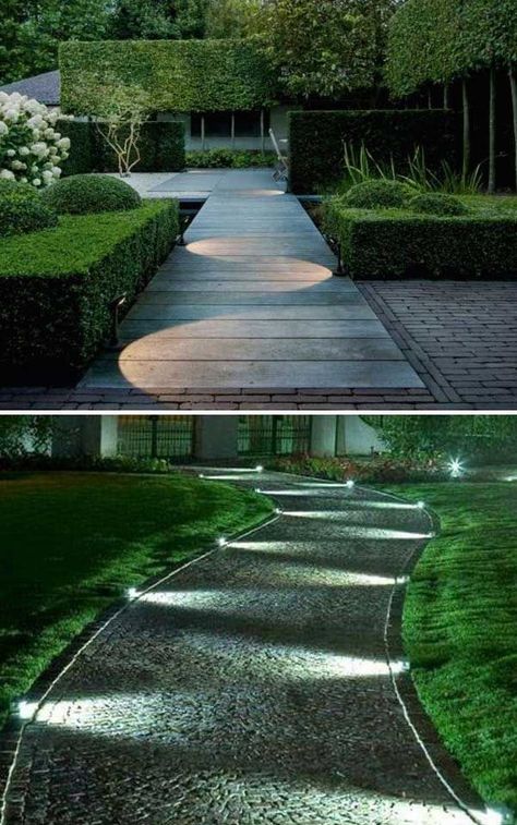 Christmas Lights Outside, Walkway Landscaping, Landscape Lighting Design, Christmas House Lights, Best Modern House Design, Outdoor Landscape Lighting, Backyard Lighting, Kew Gardens, Light Design