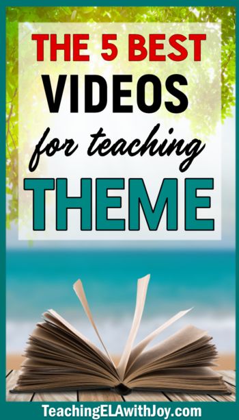 These best 5 videos for teaching theme will be great additions to your ELA lesson plans for middle school or high school. Theme is a literary element students need practice with, so click to view these helpful visual aids for learning. #teachingtheme #middleschoolela #secondaryela #elalessonvideos Teaching Theme, Teaching Figurative Language, Ela Lesson Plans, 5th Grade Ela, Teaching Themes, 6th Grade Reading, Teaching 5th Grade, 7th Grade Ela, 8th Grade Ela