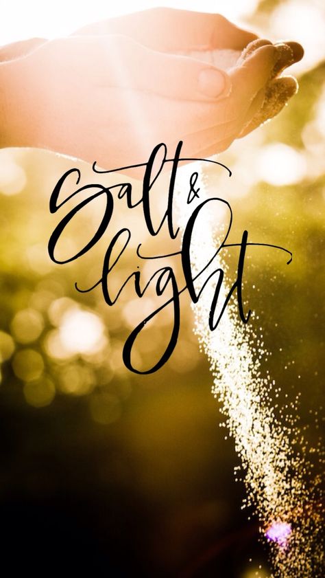 Matthew 5:13-14 Believers Are Salt and Light  13 “You are the salt of the earth; but if the salt loses its flavor, how shall it be seasoned? It is then good for nothing but to be thrown out and trampled underfoot by men. 14 “You are the light of the world. A city that is set on a hill cannot be hidden." Sunday Sermons, Light Quotes, Salt Of The Earth, Salt And Light, Light Of The World, Walk By Faith, God Jesus, Of The Earth, Bible Inspiration