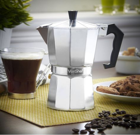 VonShef 3-Cup Moka Pot Review - CoffeeSphere Moka Pot Espresso, Pod Coffee Makers, Best Espresso Machine, Italian Espresso, Luxury Coffee, Coffee Varieties, Moka Pot, Best Espresso, Espresso Makers