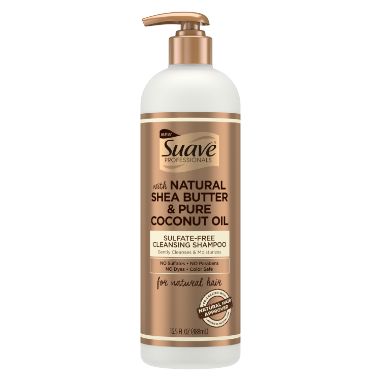 Suave Shampoo Sulfate Free Shea Butter & Pure Cococnut Oil 16.5 oz Suave Conditioner, Shea Butter Hair, Curl Conditioner, Natural Hair Shampoo, Natural Hair Mask, Pure Coconut Oil, Cleansing Shampoo, Boost Hair Growth, Beauty Tips For Face