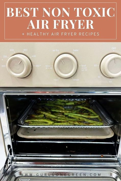 Air fryers can be a game-changer in the kitchen, but not all are designed with materials I want in my sustainable kitchen products. If you’re looking for a non-toxic air fryer that doesn't sacrifice performance, I have found the best options out there that I feel good about using for my family. Grab some healthy air fryer recipes in the post, too! Healthy Air Fryer Recipes, Air Fryer Pan, Healthy Air Fryer, Air Fryer Review, Holistic Diet, Organic Kitchen, Baked Fries, Organic Hair Care, Sustainable Kitchen